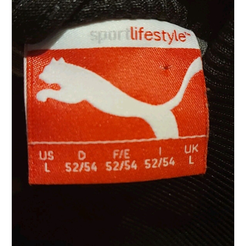 Puma T7 Black Track Jacket Full Zip Gold Foil Branding Front Zipper Pockets Rare - Picture 12 of 16